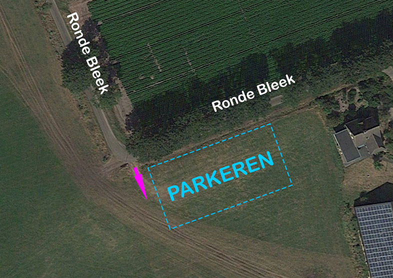 Parkeren en starten aan de Ronde Bleek, Sterksel